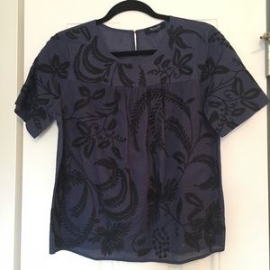 Embroidered Madewell top